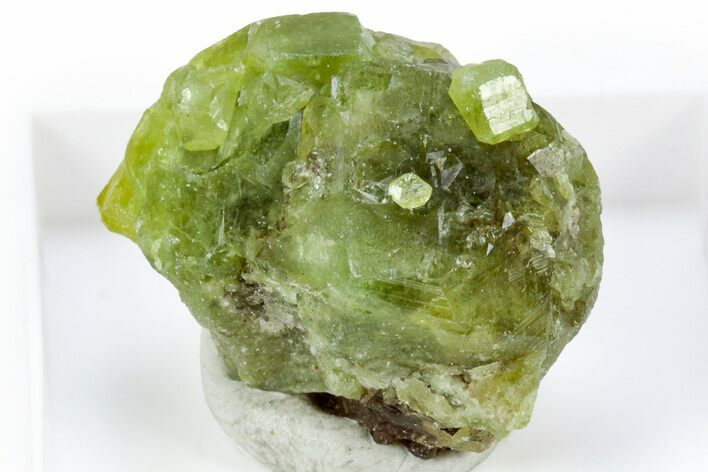 Lustrous Green Alumovesuvianite Crystal - Mali #305655